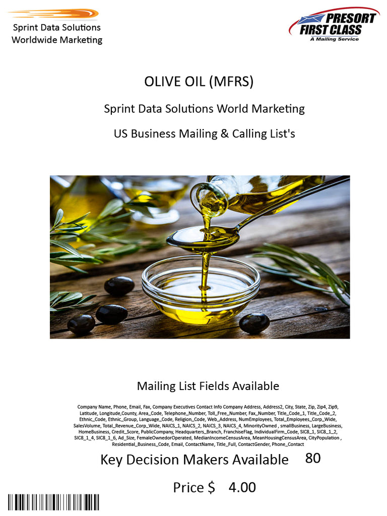 OLIVE OIL (MFRS)