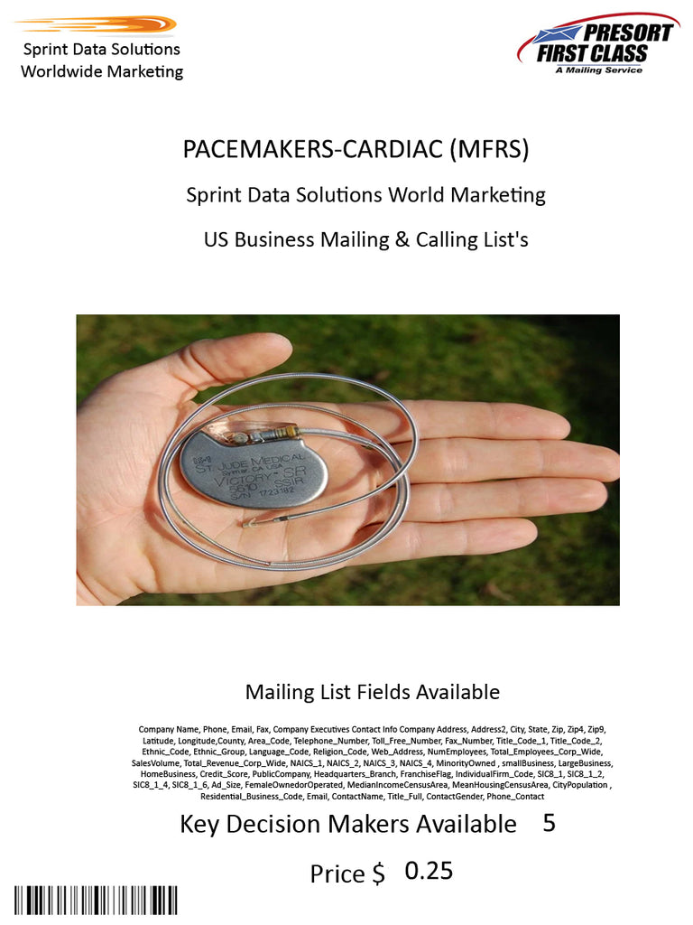 PACEMAKERS-CARDIAC (MFRS)