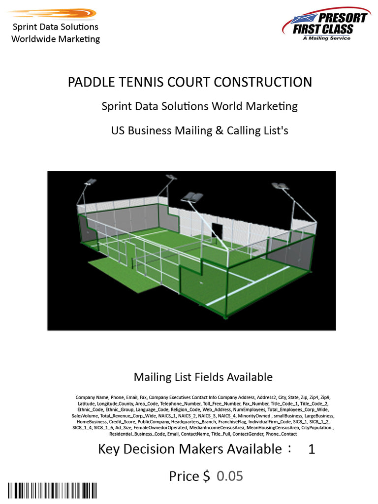 PADDLE TENNIS COURT CONSTRUCTION