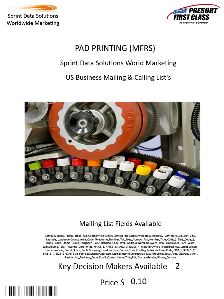 PAD PRINTING (MFRS)