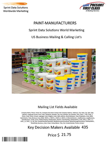 PAINT-MANUFACTURERS