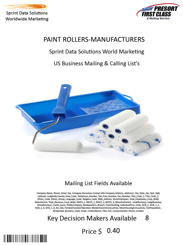 PAINT ROLLERS-MANUFACTURERS