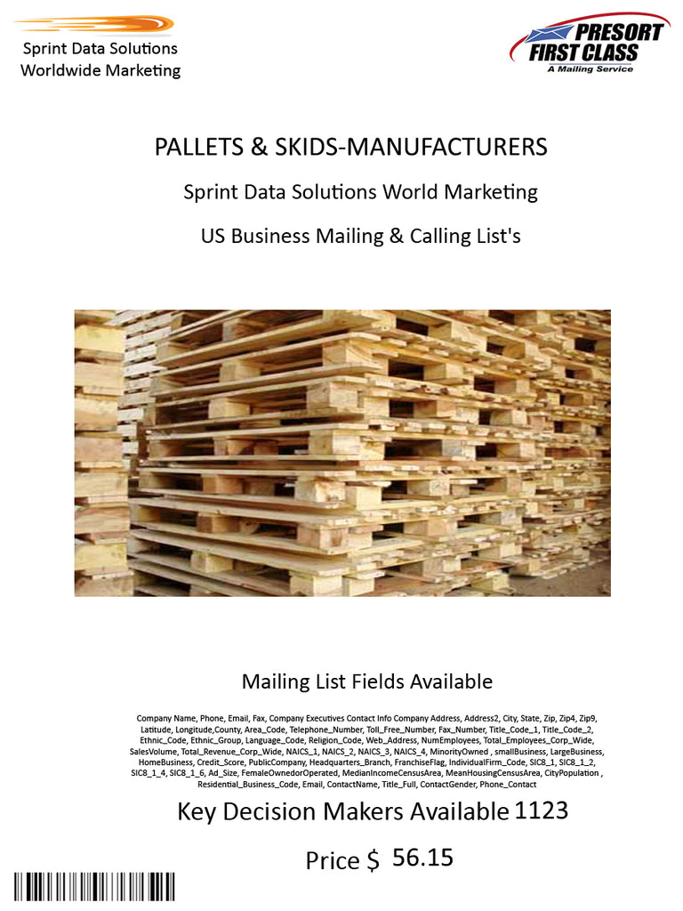 PALLETS & SKIDS-MANUFACTURERS