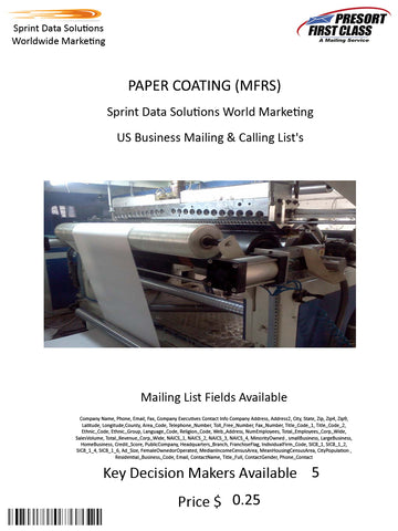 PAPER COATING (MFRS)