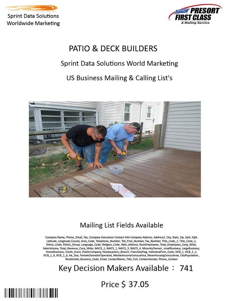 PATIO & DECK BUILDERS