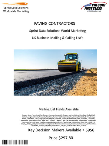 PAVING CONTRACTORS