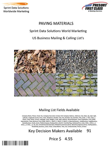 PAVING MATERIALS