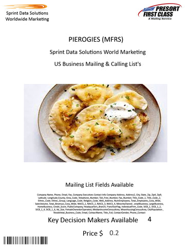 PIEROGIES (MFRS)