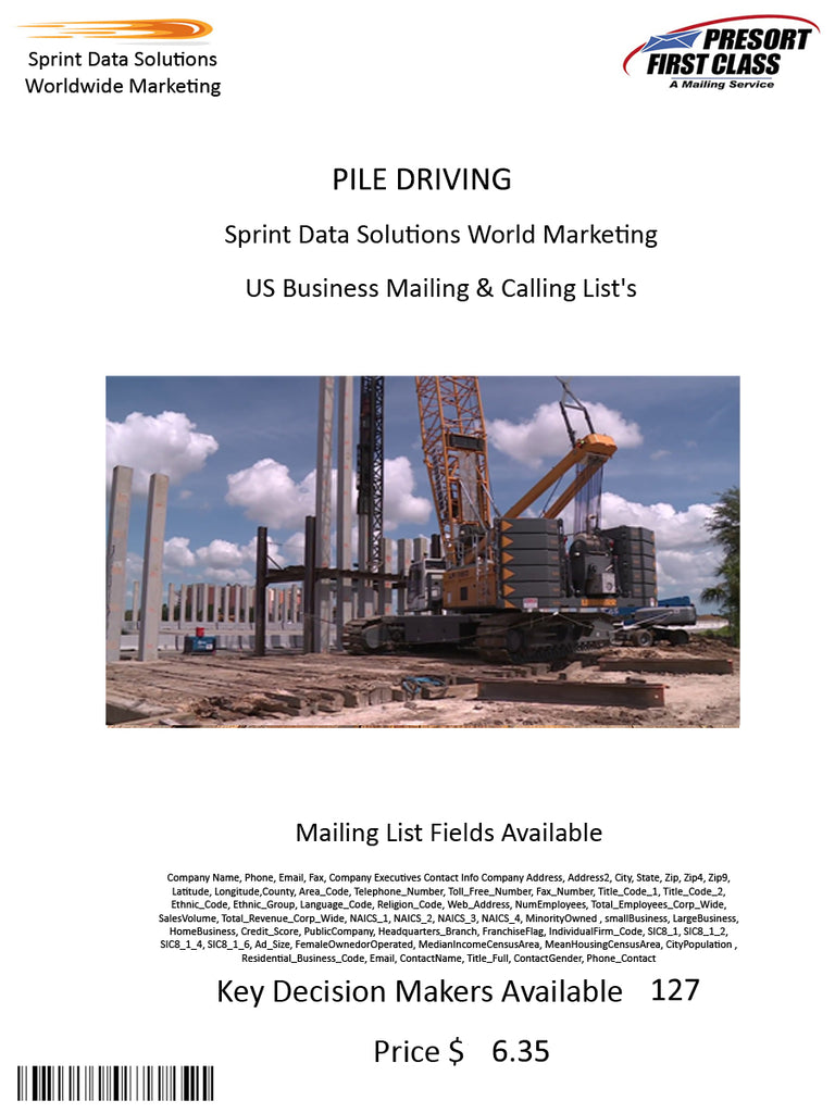 PILE DRIVING