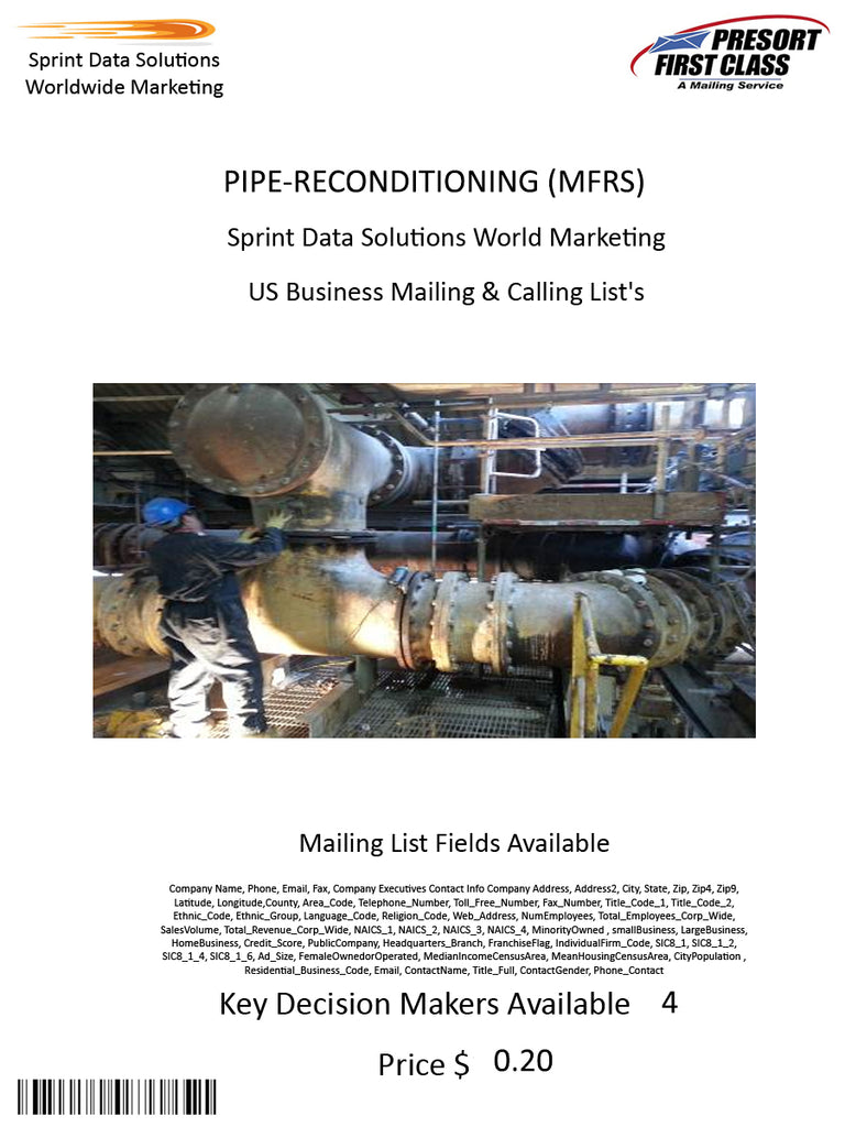 PIPE-RECONDITIONING (MFRS)