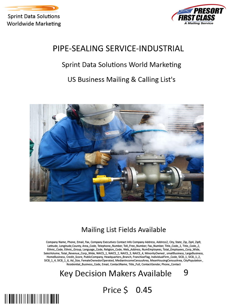 PIPE-SEALING SERVICE-INDUSTRIAL