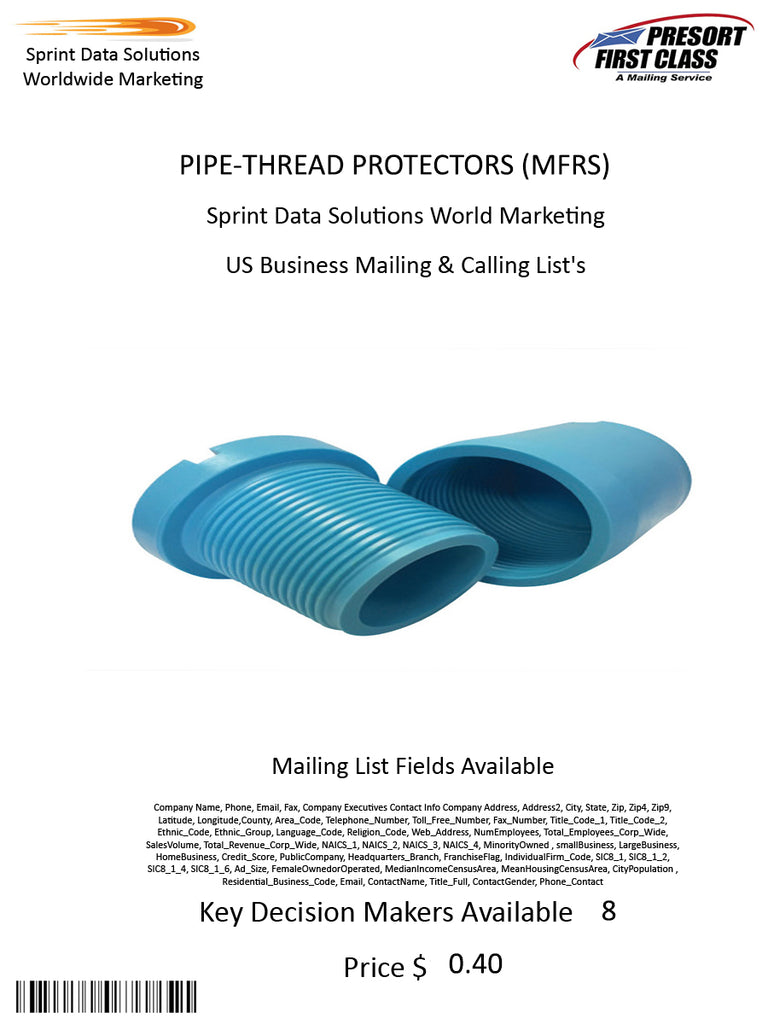 PIPE-THREAD PROTECTORS (MFRS)