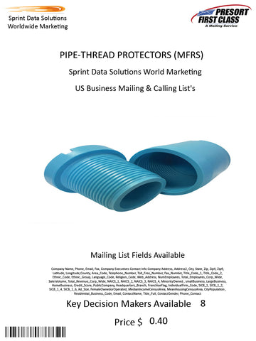 PIPE-THREAD PROTECTORS (MFRS)