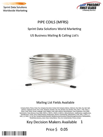 PIPE COILS (MFRS)