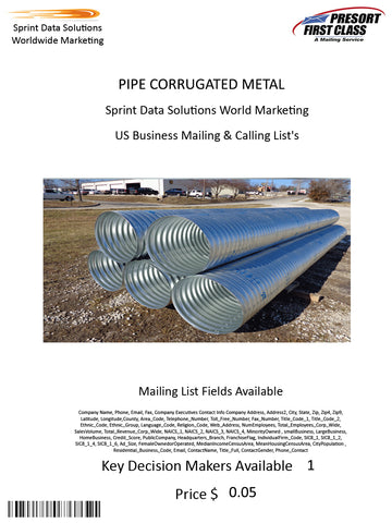 PIPE CORRUGATED METAL