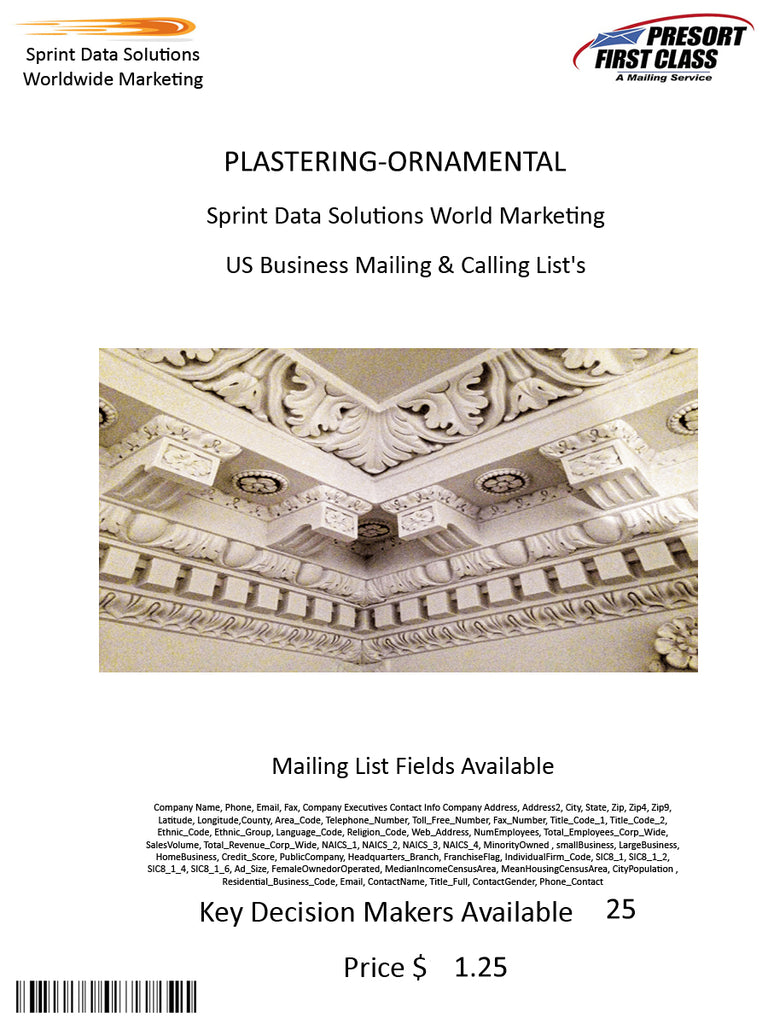 PLASTERING-ORNAMENTAL