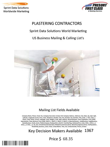 PLASTERING CONTRACTORS