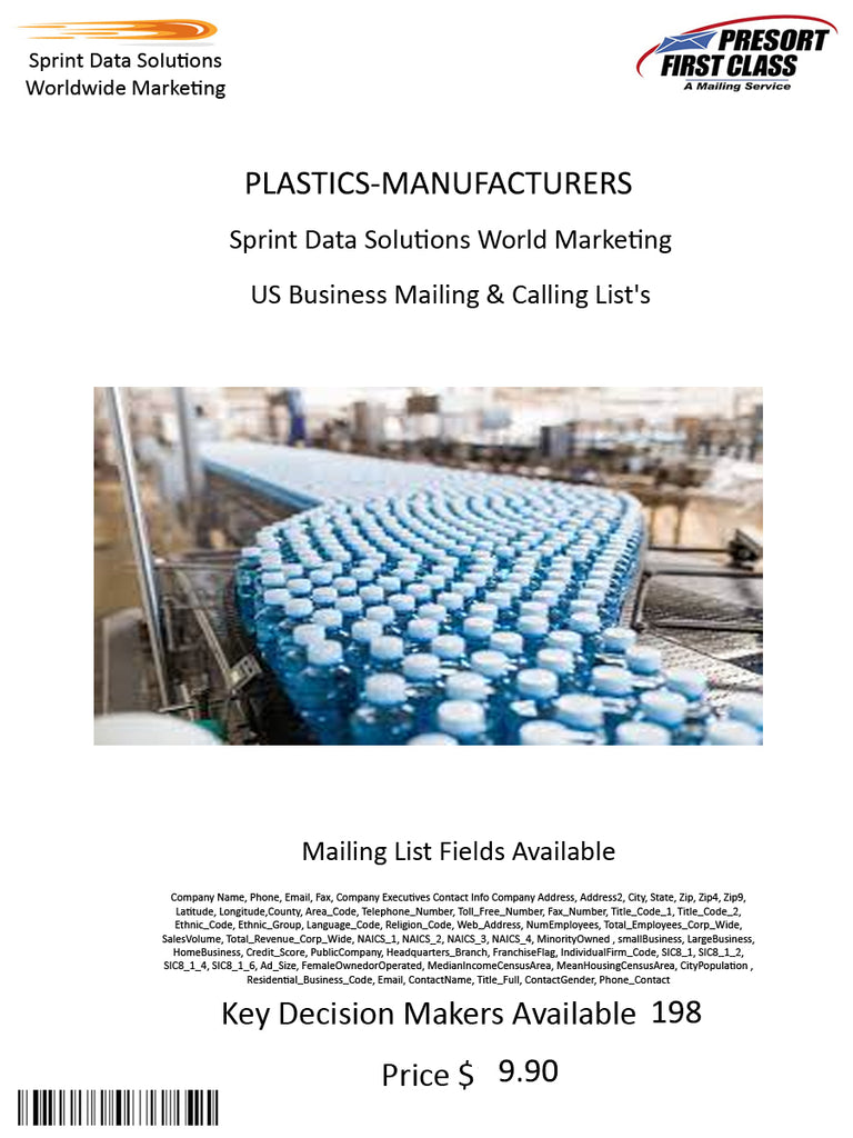 PLASTICS-MANUFACTURERS