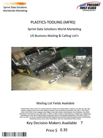 PLASTICS-TOOLING (MFRS)