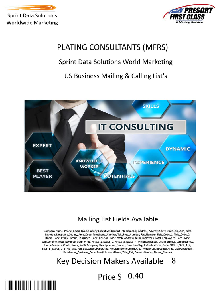 PLATING CONSULTANTS (MFRS)