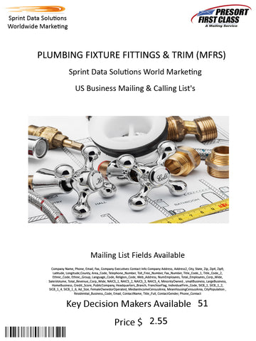 PLUMBING FIXTURE FITTINGS & TRIM (MFRS)