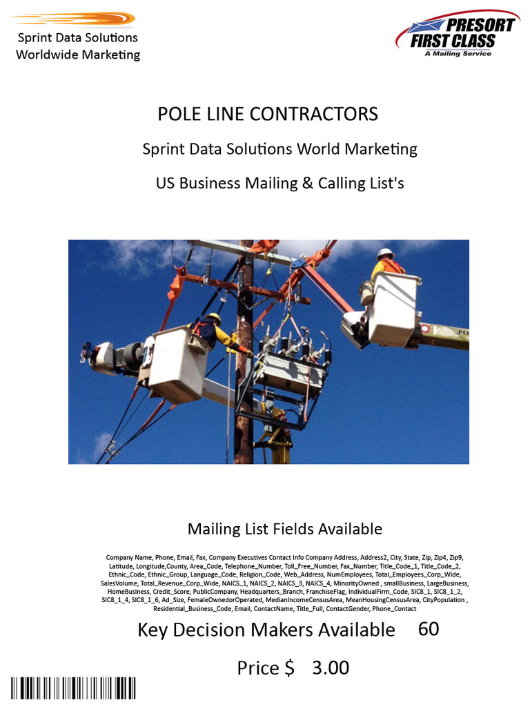 POLE LINE CONTRACTORS