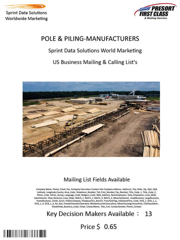 POLE & PILING-MANUFACTURERS