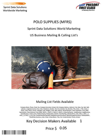 POLO SUPPLIES (MFRS)