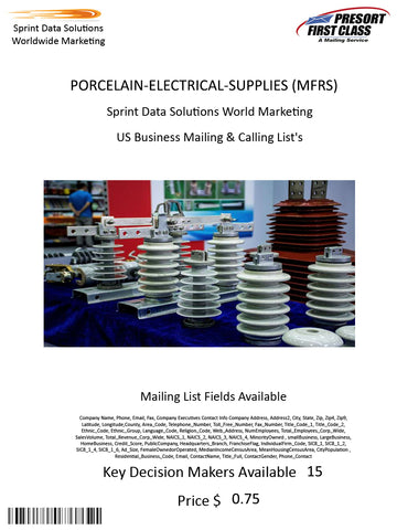 PORCELAIN-ELECTRICAL-SUPPLIES (MFRS)