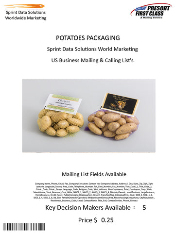 POTATOES PACKAGING