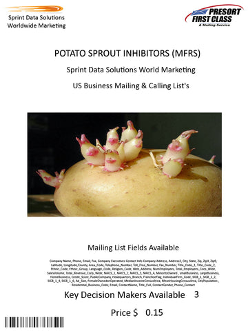 POTATO SPROUT INHIBITORS (MFRS)