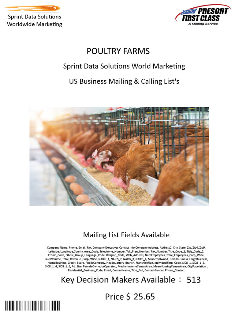 POULTRY FARMS