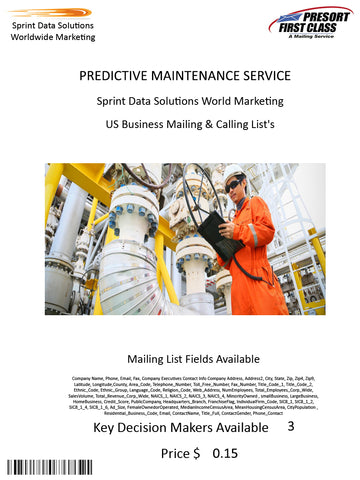 PREDICTIVE MAINTENANCE SERVICE