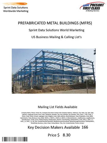 PREFABRICATED METAL BUILDINGS (MFRS)