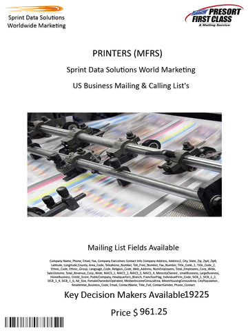 PRINTERS (MFRS)