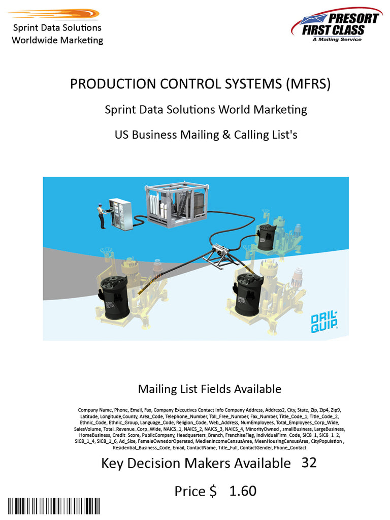 PRODUCTION CONTROL SYSTEMS (MFRS)