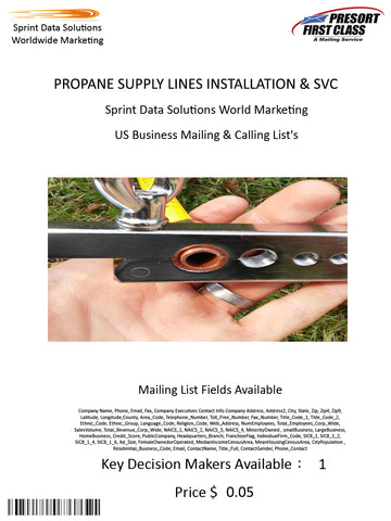 PROPANE SUPPLY LINES INSTALLATION & SVC