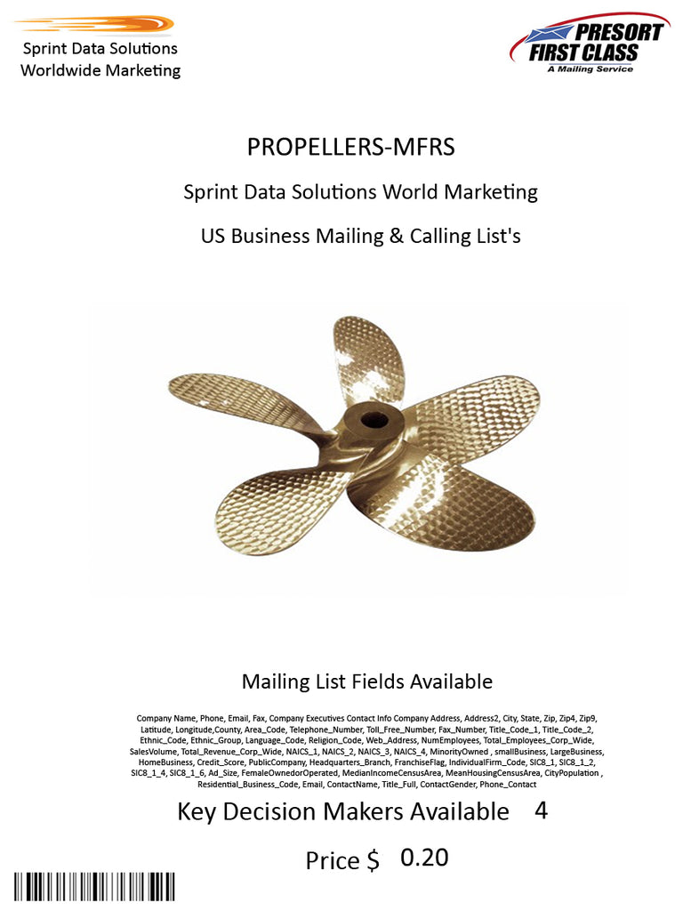 PROPELLERS-MFRS