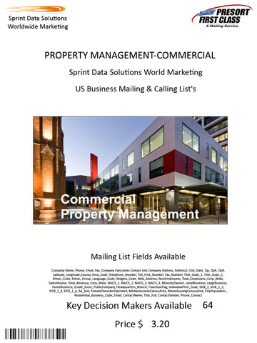 PROPERTY MANAGEMENT-COMMERCIAL