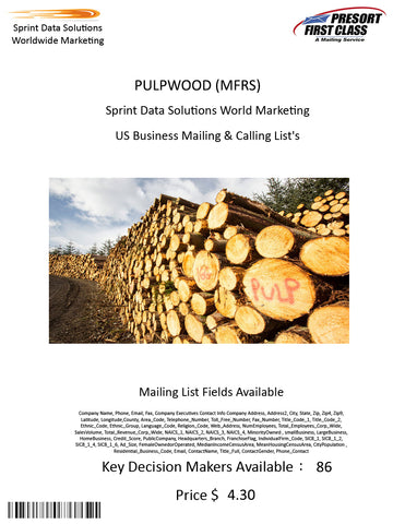 PULPWOOD (MFRS)