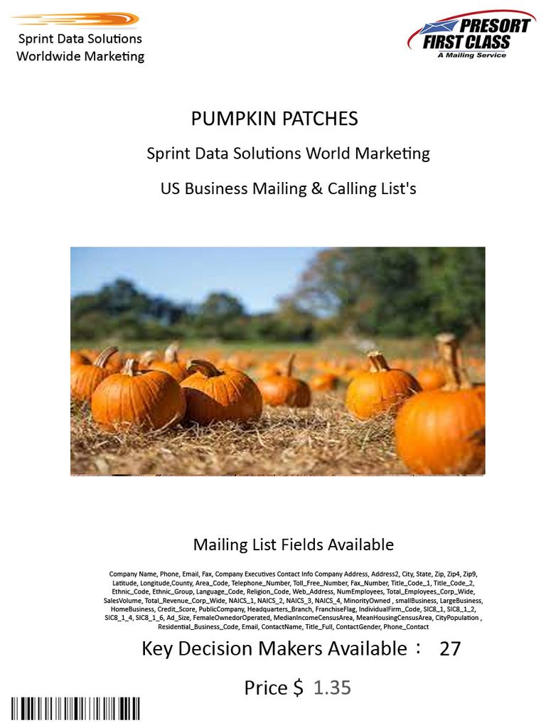 PUMPKIN PATCHES