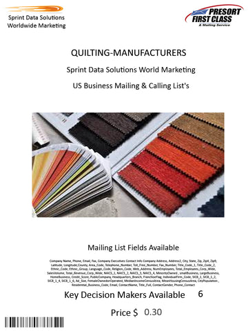 QUILTING-MANUFACTURERS