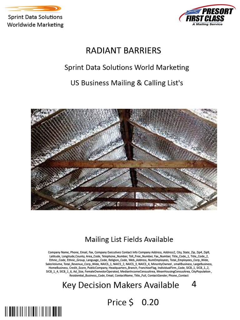 RADIANT BARRIERS