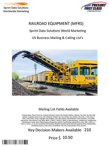 RAILROAD EQUIPMENT (MFRS)