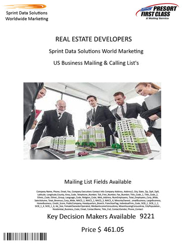 REAL ESTATE DEVELOPERS