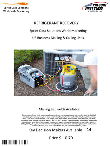 REFRIGERANT RECOVERY