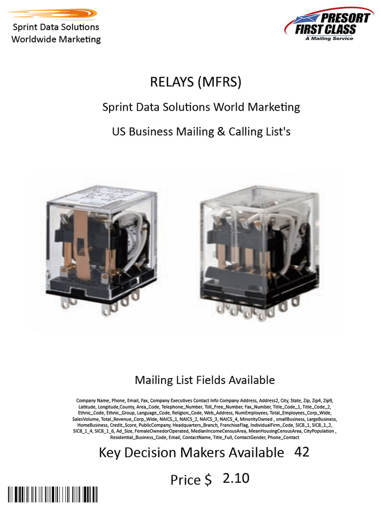 RELAYS (MFRS)