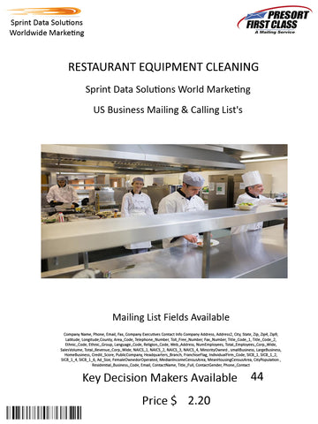 RESTAURANT EQUIPMENT CLEANING