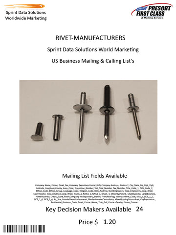 RIVET-MANUFACTURERS