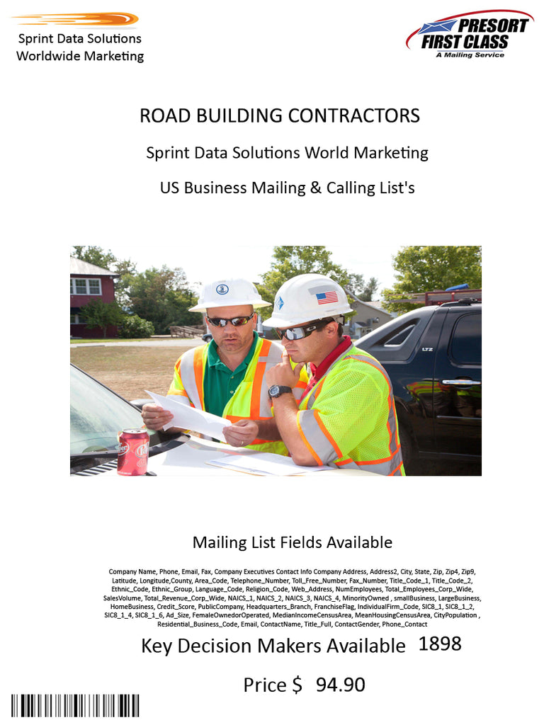 ROAD BUILDING CONTRACTORS